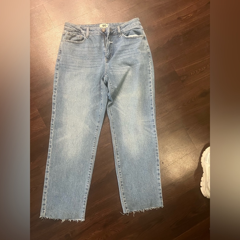 SO Blue Straight Leg Jeans Timeless Design